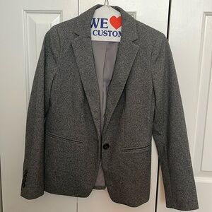 Ann Taylor wool houndstooth blazer. Worn once. Size 2 petite